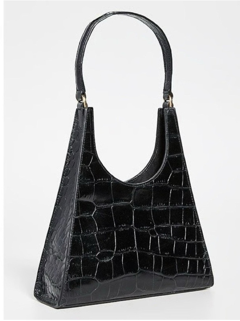Black Croc-Embossed Bag